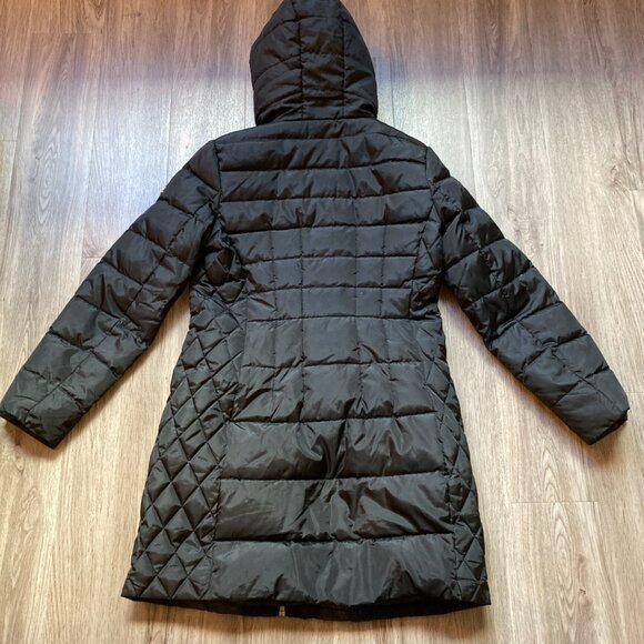 Michael Kors Black Quilted Down Puffer Coat Size M - Picture 10 of 12